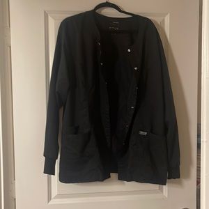 Cherokee Workwear Black Scrub Jacket